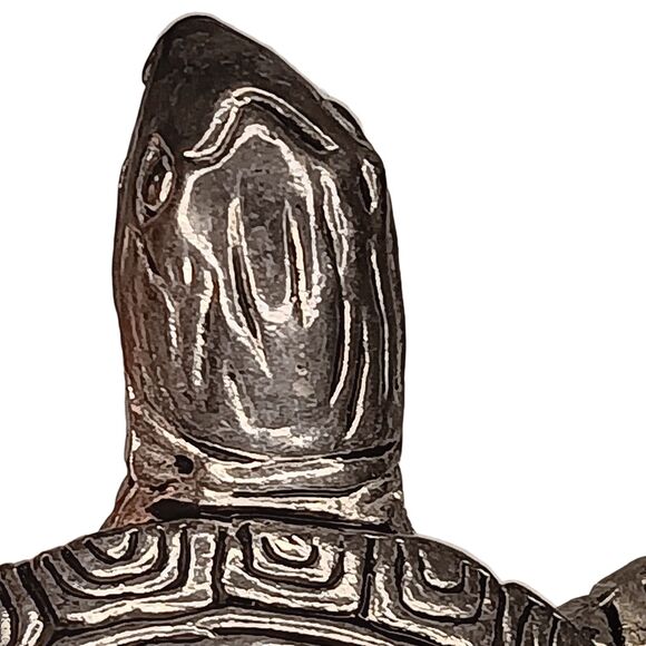 Yankee Candle Sea Turtle Silver Tea Light Candle Holder Retired 4" x 3.5" - Picture 10 of 14